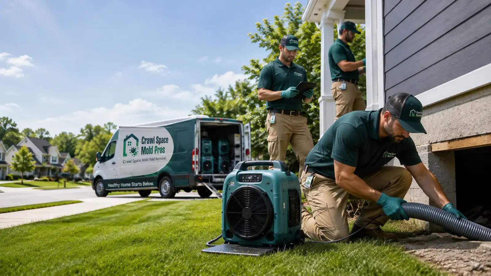 Crawl Space Mold Removal in South Kent, CT